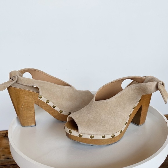 ULLA JOHNSON suede slingback heeled sandals Womens size 39 - Picture 9 of 10